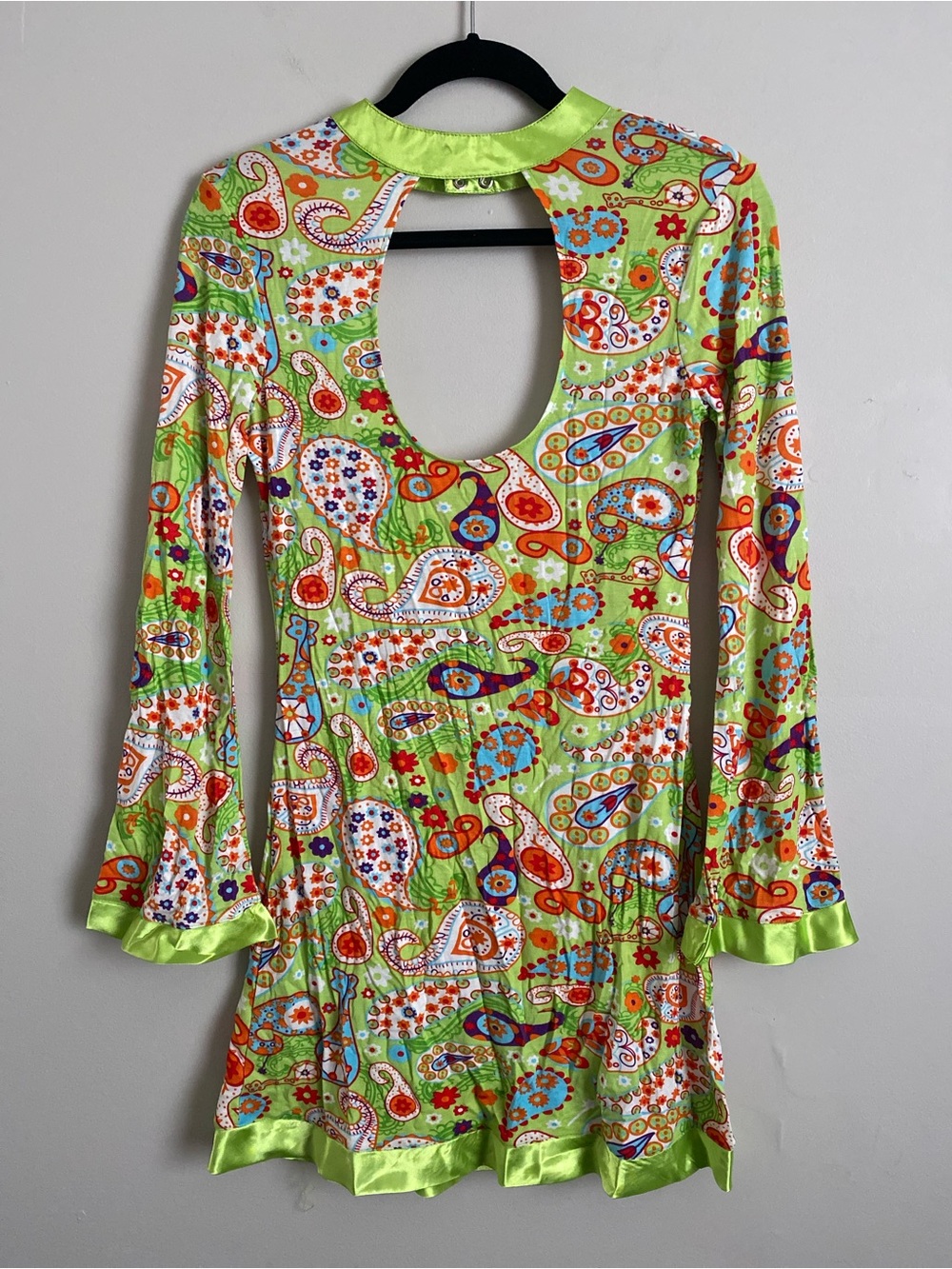 Elegant Moments Dress M Costume Groovy Chick Halloween 60s 70s Go-Go Girl Hippie
